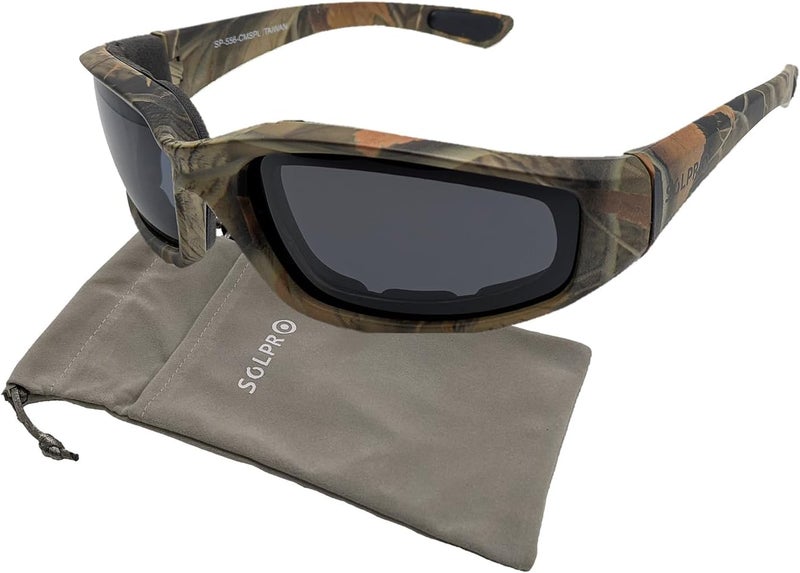 SOLPRO Motorcycle Riding Glasses Foam Padded Windproof Polarized TR90 Floating Frame for Outdoor Activity Sports And Fishing - Image 1